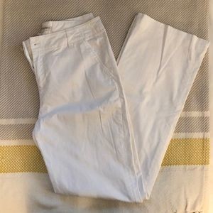 Banana Republic Harrison White Trouser High Rise